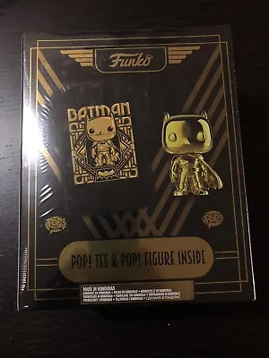 Buy Funko Pop Gold Chrome Batman With Shirt 144 Extra Large Target Exclusive Xl • 48.65£