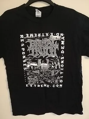 Buy Brutal Truth Extreme Conditions Shirt L Death Deicide Vader Dying Fetus Obituary • 10£