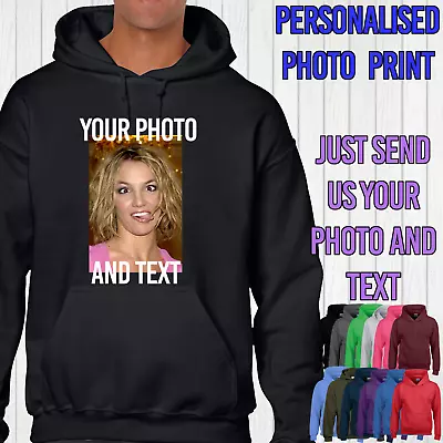 Buy Personalised Photo Printed Hoody Custom Image Print Unisex Hoodie Logo Design • 21.99£