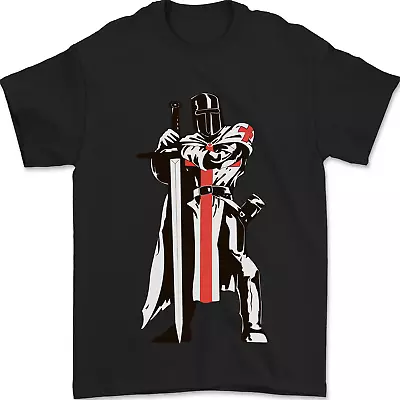 Buy St Georges Day Knights Templar Sword Mens T-Shirt 100% Cotton • 7.49£