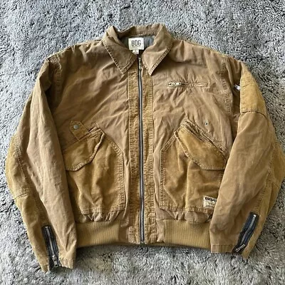 Buy Urban Outfitters Bdg Corduroy & Canvas Patchwork Flight Jacket In Brown • 40£
