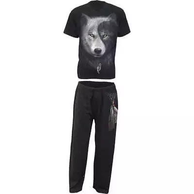 Buy WOLF CHI - 4pc Mens Gothic Pyjama Set • 39.99£