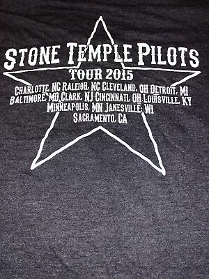 Buy Stone Temple Pilots Men's Size M 2015 Tour Concert Graphic Shirt Scott Weiland • 91.17£