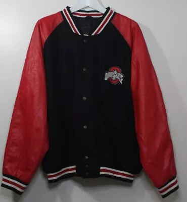 Buy Steve And Barry’s Ohio State Buckeyes Varsity Jacket Coat Size L • 38.99£