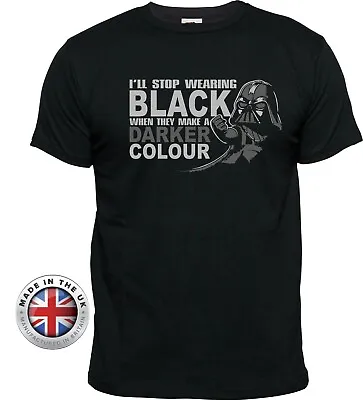 Buy Darth Vader T Shirt Star Wars 'I'll Stop Wearing Black' Unisex+ladies Fitted • 19.79£