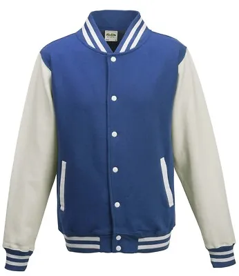 Buy AWDis Varsity Jacket - American Inspired College Letterman Baseball |XS-3XL • 23.62£