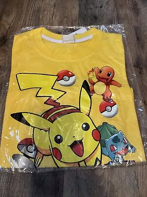 Buy Boys 4-5 Pokemon Go Yellow Tshirt CLEARANCE • 4.72£