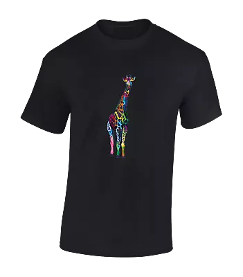 Buy Giraffe Paint Mens T Shirt Cool Animal Lover Nature Design Gift Present Idea • 7.99£
