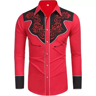Buy Men Tops Clothes Blouse Brand Breathable Button Down Casual Clothing Comfortabe • 22.46£