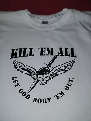 Buy Kill Em All Special Forces T-shirt  Xl White  Brand New Sas Army Seals • 10£