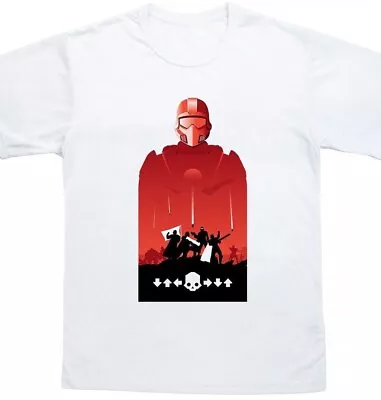 Buy Helldivers T-Shirt Merch White Perfect Gift Unique Design Democracy Libety • 18.99£