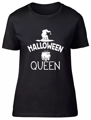 Buy Halloween Queen Fitted Womens Ladies T Shirt • 8.99£