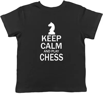 Buy Keep Calm And Play Chess Boys Girls Kids Childrens T-Shirt • 5.99£