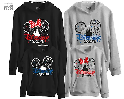 Buy Mickey Minnie Squad 2024 Hoodie Family Vacation Matching Group Disneyland Jumper • 24.99£