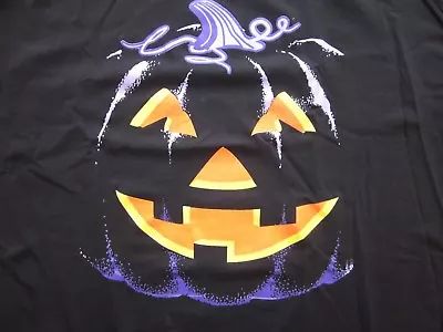 Buy Halloween Jack-O-Lantern Black Shirt 100% Egyptian Cotton ~ One Size Fits All • 7.67£