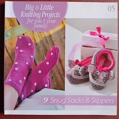 Buy Big & Little Knitting Projects.  9 Snug Socks & Slippers. Book  No 5 UNUSED • 5.50£