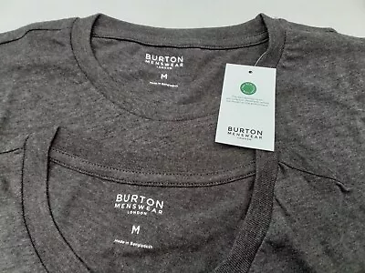 Buy  Two New Burton Menswear Dark Grey T Shirts Size M Bnwt • 13.55£