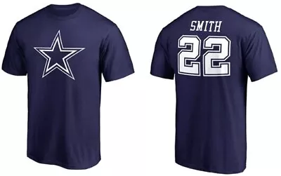 Buy NFL Dallas Cowboys Emmitt Smith 22 Blue Legends Football Jersey T-Shirt • 32.01£