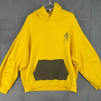 Buy Vans Sweater Womens XL Yellow 66 Supply Hoodie Graphic Print Oversized Cotton • 43.56£