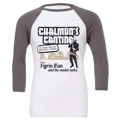Buy Chalmuns Cantina 3/4 Sleeve Baseball Tee Mens Casual Raglan Crew Neck TShirt Top • 23£