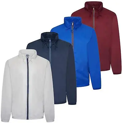 Buy Mens Kagoul Coat Jacket Wind Proof Breaker Water Repellent Hooded Lightweight • 7.49£