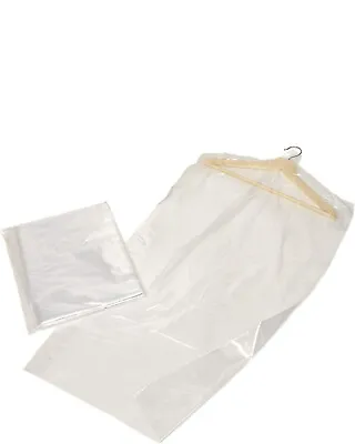 Buy Garment Covers Film Dry Cleaners Clear Polythene Plastic Bags Clothes Bag Bags • 1.25£
