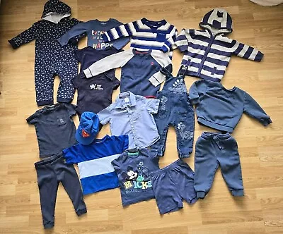 Buy Baby 💙 Boy Boys Clothes Bundle Set 12-18 Months / Jumper / T-shirt / Outfits  • 19.99£