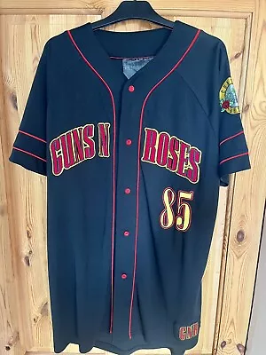 Buy Guns N Roses Official Merch Baseball Jersey XL • 49.99£