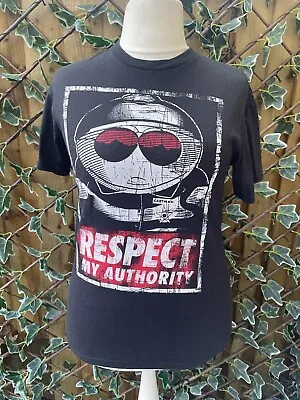 Buy Cartman South Park Respect My Authority Graphic Print TShirt • 12£