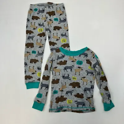 Buy Just One You By Carters Boys Pajama Sets Multicolor Novelty Bear Moose Wolves 4T • 7.10£