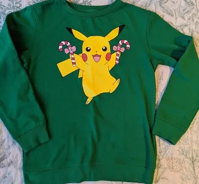 Buy Pokemon Pikachu Christmas Crew Neck US Size Kids L  • 12.16£