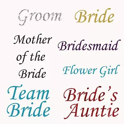 Buy Grooms Sister Iron On Transfer T Shirt Brides Auntie Wedding Hen Party SPARKLE • 2.99£