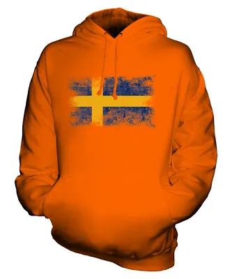 Buy Sweden Distressed Flag Unisex Hoodie Top Sverige Football Swedish Gift • 34£