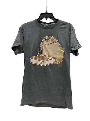 Buy Pusheen The Cat T-Shirt Charcoal Gray (Small-XL) Athletic Fit • 5.66£