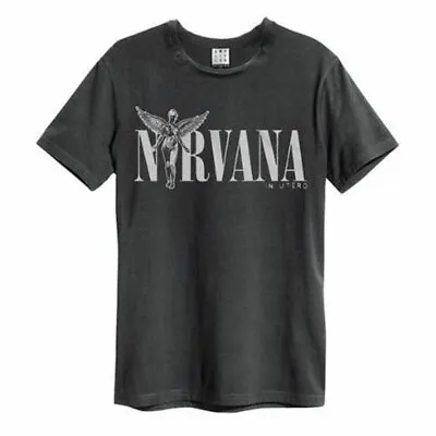 Buy Amplified Nirvana In Utero Mens Charcoal T Shirt Nirvana Amplified Classic Tee • 24.95£