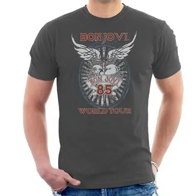 Buy Bon Jovi 85 World Tour Men's T-Shirt • 17.95£