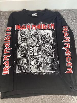 Buy Iron Maiden Long Sleeve Shirt Size Large • 28.46£