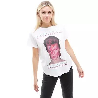 Buy David Bowie Womens T-shirt Aladdin Sane Top Tee S-XL Official • 13.99£