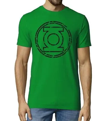 Buy Green Lantern Inspired Distressed Logo DC Comics Hero Mens T Shirt • 14.99£