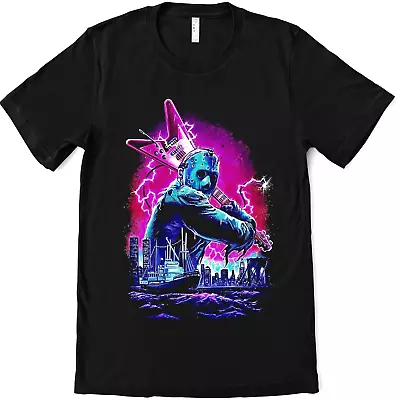 Buy Jason Voorhees Smashing Guitar Horror Movie Unisex Cotton T-Shirt Tee S-2XL AV02 • 13.49£