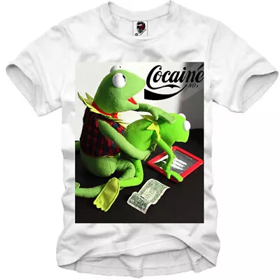 Buy E1syndicate T-shirt  Enjoy Cocaine  Dope Shagging Kermit Bonking Frog 930 • 22.78£