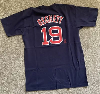 Buy Vintage Majestic MLB Josh Beckett T-Shirt -  Boston Red Sox - Size: XL (Youth) • 4.99£