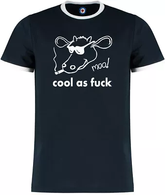 Buy Inspiral Carpets Cool As F*ck Quality Ringer T-Shirt - 5 Colours • 16.99£