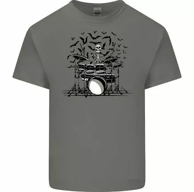 Buy Skeleton Drummer Men's Funny T-Shirt Drumming Drums Skull Rock Music • 9.50£