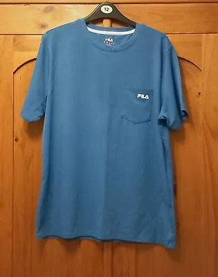 Buy Womens Blue Fila T-Shirt • 2£