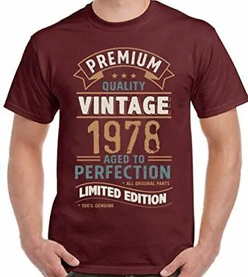 Buy 45th Birthday T-Shirt 1978 Mens Funny 45 Year Old Vintage Year Limited Edition • 10.95£