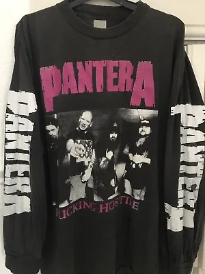 Buy Rare Vintage 90’s Pantera Long Sleeve Thrash Metal T-shirt  • 300£