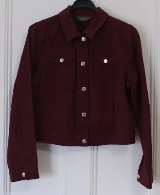 Buy Berry  Ruth Langsford Twill Denim Style Jacket - Size 10 - New • 9.99£