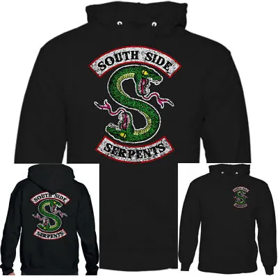 Buy Southside Serpents Mens Funny Riverdale TV Show Distressed Hoodie US Programme  • 29.49£