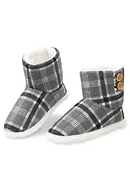 Buy Dunlop Mens Slippers Boots Slip On Warm Lining Comfortable Stylish • 16.49£